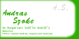 andras szoke business card